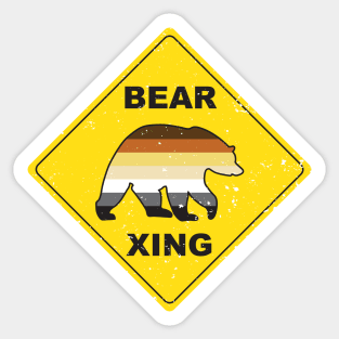 BEAR PRIDE XING Sticker